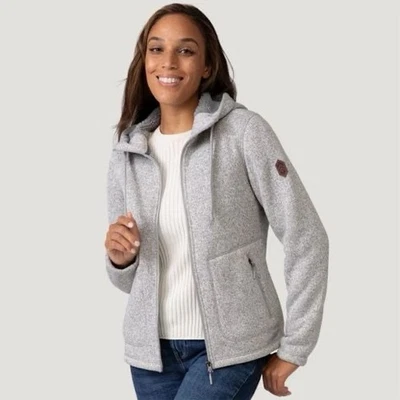 Chaqueta polar de montaña para mujer FREE COUNTRY en plata satinada - talla mediana Foto 1 de 4
