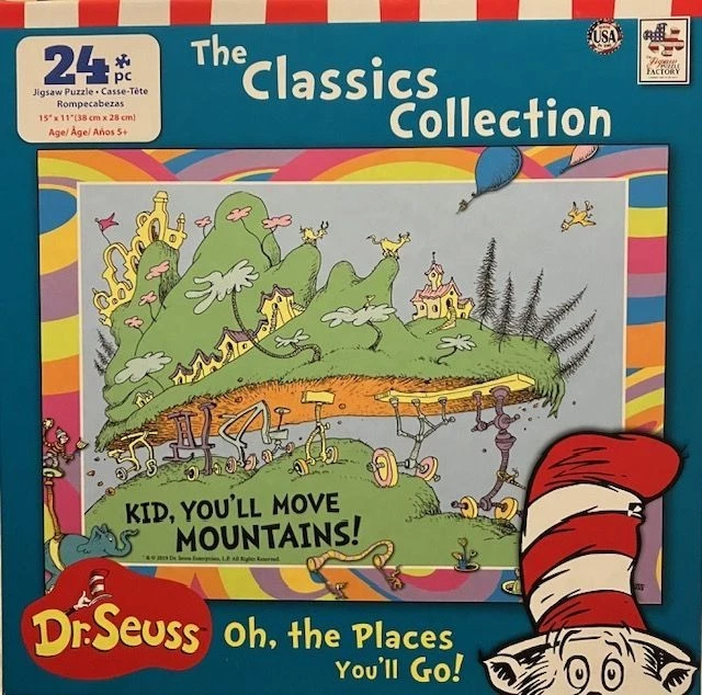 Dr. Seuss OH THE PLACES YOU'LL GO 24 Piece Puzzle NEW - Image 1 of 1
