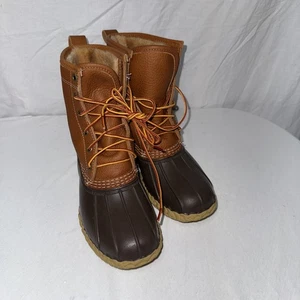 L.L. BEAN Women's Shearling Lined Bean Boots Size 7.5 Wide EUC - Picture 1 of 12