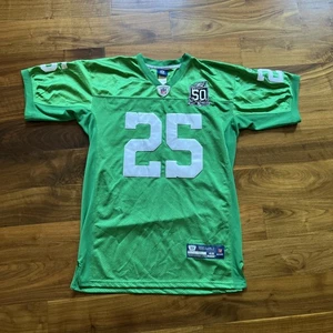Vintage Philadelphia Eagles McCoy Jersey 25 Size 48 L Reebok Onfield Kelly Green - Picture 1 of 9