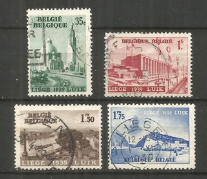 Belgium 1938 used stamps Mi.# 482-485 Architecture - Picture 1 of 1