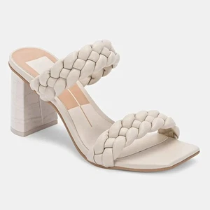 Dolce Vita Paily elfenbeinfarbene Damen-Sandalen mit Absatz Größe 8,5 (UVP 125 $) - Bild 1 von 9