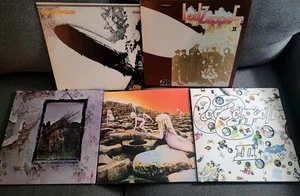 🔥(5) Led Zeppelin - I,II,III IV, House Of The Holy LP Vinyl Record Lot - NICE🔥 - Imagen 1 de 24