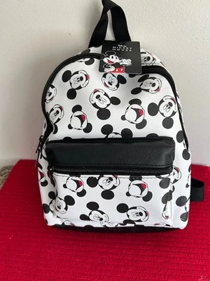 Disney Mickey Mouse Mini Backpack Bioworld Mickey's Facial Expressions NEW - Image 1 of 4
