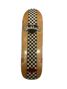 Scum Blackhart Black/White Plan Wood 8.875in Shaped Skateboard Deck - Picture 1 of 2