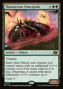Magic The Gathering MTG THUNDEROUS VELOCIPEDE Aetherdrift NM Near Mint - Picture 1 of 1