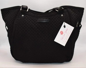 Vera Bradley Glenna Umhängetasche aus Mikrofaser "Classic Black" - Bild 1 von 11