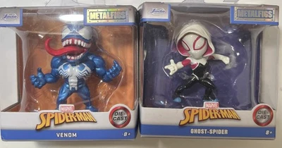 Jada Metalfigs Venom & Ghost-Spider Marvel Comics Die Cast Spiderman - Image 1 of 3