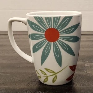 Corelle Coordinates HAPPY DAYS Muster 12 Unzen Porzellan Kaffeebecher abgewinkelter Griff - Bild 1 von 8