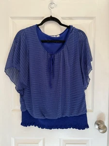 Cato Blouse Royal Blue XL Not Faded - Picture 1 of 4