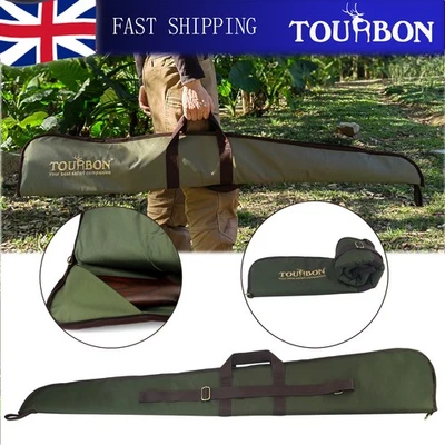 TOURBON Hunting Tactical Shotgun Padded Bag Gun Carry Slip Case Lightweight - Image 1 of 4