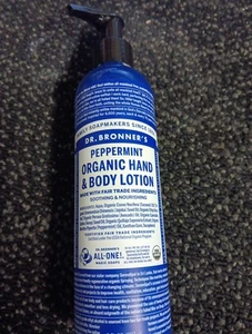 Dr. Bronner's Hand & Body Lotion Pfefferminze Bio, 8 fl oz Neu ohne Kappe Freeshi - Bild 1 von 1