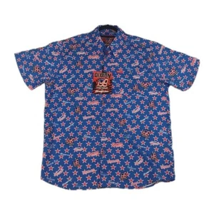 NWT Mens Dixxon x Snap On Tools Pastrana USA Button Down Short Sleeve Shirt LG - Picture 1 of 9