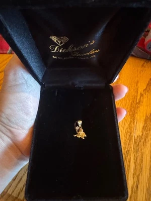 Colgante Estrella Ángel Querubín Oro Amarillo 14k Michael Anthony Años 80 0.6g Foto 1 de 4