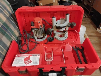 Milwaukee 5616-20 2-1/4HP Max Evs Body Grip Router con estuche y juego de plantillas de 9 PC Foto 1 de 4