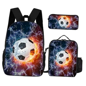 3Pcs Cartoon Backpack, Lightweight Daypack Set with Lunch Box Pencil Bag for - Picture 1 of 8