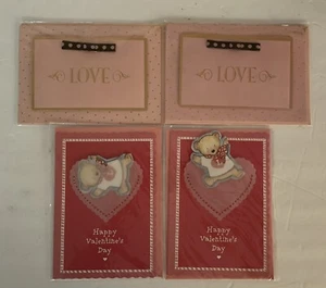 Lot of 4 Valentine's Day Marcel Schurman Papyrus Art Cards & Envelopes - Picture 1 of 8