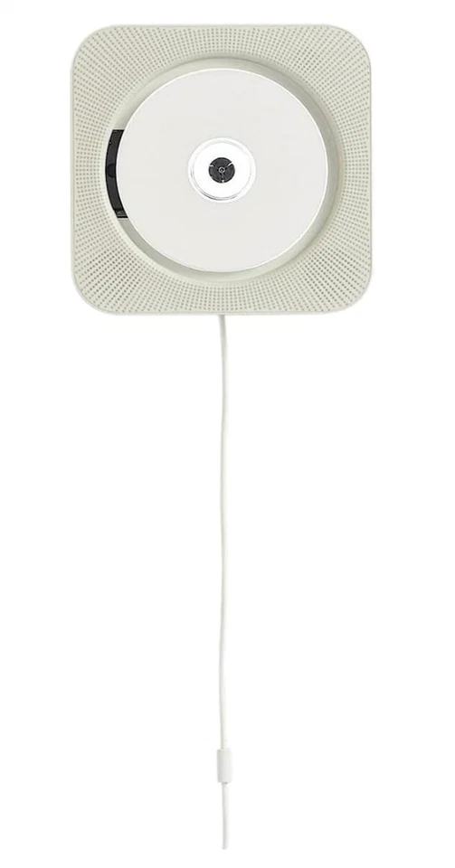 MUJI Lettore CD da Parete CPD-4 Montato Audio Radio FM Bianco Telecomando