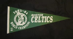 Original 1983-1984 Boston Celtics Finals World Champions Pennant Flag Banner - Picture 1 of 4