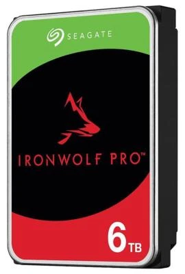 IronWolf Pro Business 3.5" SATA 6Gbps NAS Hard Drive, 6TB - ST6000NT001 - Image 1 of 2
