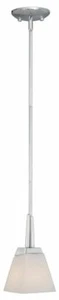 Kendall Chrome And Frosted Opal Glass Pendant Light Orig $111 - Picture 1 of 1