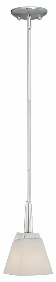 Lámpara colgante Kendall cromada y vidrio opalino esmerilado original $111 Foto 1 de 1