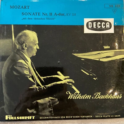 MOZART: Sonate Nr. 11 - Backhaus (EP Decca VD 505 Mono / NM) - Bild 1 von 3