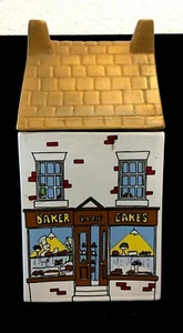 Village Stores By Wade Staffordshire Baker Shop Ceramic Canister Has a Scratch  - Picture 1 of 10