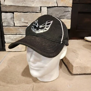Pontiac Firebird Trans Am Hat Cap - Black W/ Liquid Metal Firebird Emblem GM H3 - Picture 1 of 8