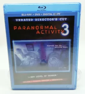 Paranormal Activity 3 (Blu-ray & DVD, 2011, Widescreen) New & Sealed! Unrated DC - Foto 1 di 5