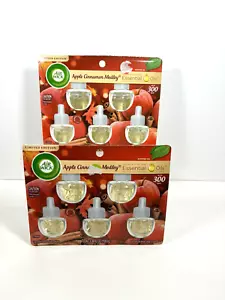 10 Air Wick APPLE CINNAMON MEDLEY Essential Oil Refills 3.38 fl. oz. NEW - Picture 1 of 4