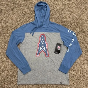 Houston Oilers '47 Brand Langarm Pullover Hoodie Shirt grau blau Herren XL - Bild 1 von 13