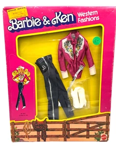 BK~ #L NIB BARBIE DOLL FASHION WESTERN VINTAGE 1981 3577 3582 - Picture 1 of 1