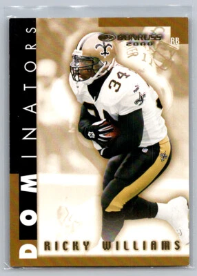 # D-17 Ricky Williams New Orleans Saints 2000 Donruss - Image 1 of 2