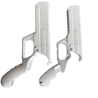 New 2x PCs Packs VR Game Gun for Oculus Quest 2 Controllers Pistol Case White