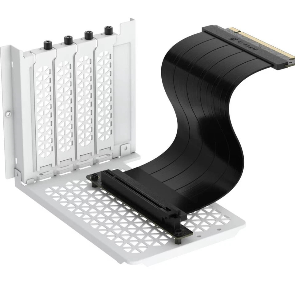 Corsair 6500 Series Vertical GPU Mount Kit - WHITE  *Compatible with CORSAIR 650 - Image 1 of 1