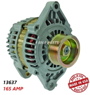 165 AMP 13637 Alternator fits Nissan 200SX Sentra Lucino High Output Performance - Image 1 of 2