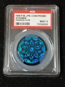PSA 9 Pokemon Card Game Coin Promo Starmie Hanada Gym Japanese 1998 - Picture 1 of 2