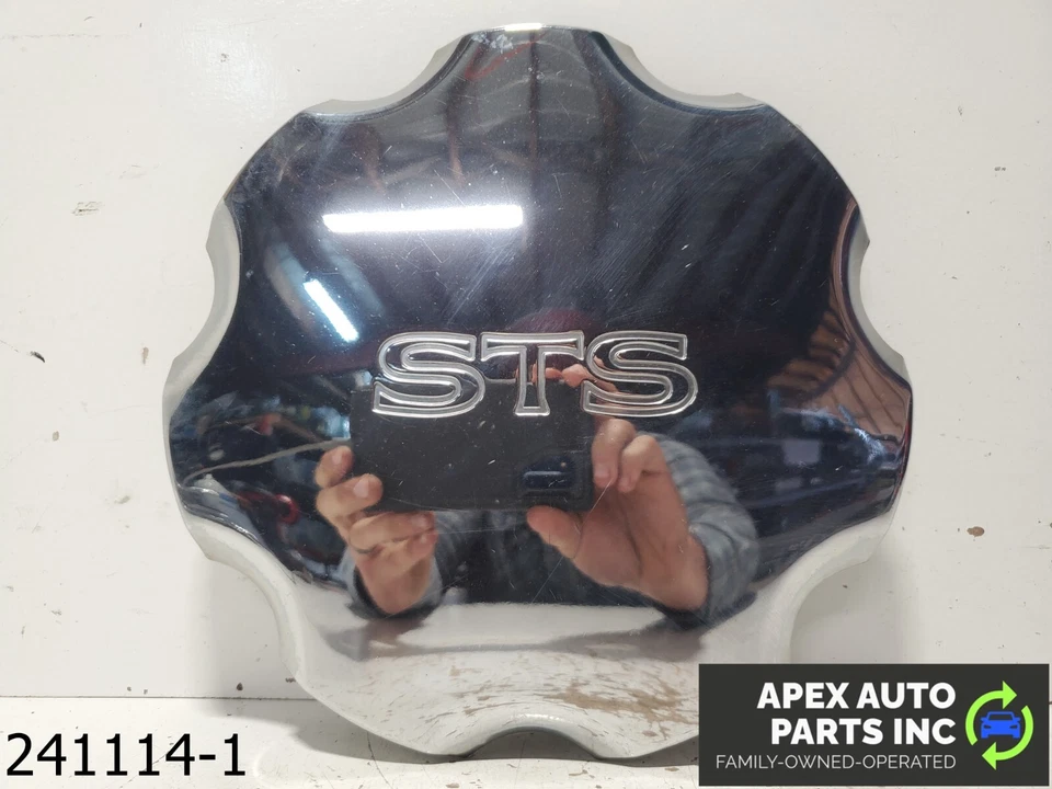 OEM 1992-1997 Cadillac Seville STS 1.3L Wheel Center Cap Silver Finish Foto 1 de 4