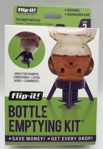 Bottle Emptying Kit Flip Upside Down To Get Every Last Drop Out Of PURPLE 2 Pack - Picture 1 of 4