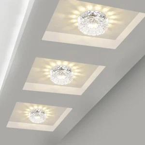 K9 Crystal LED Ceiling Light Fixture Surface Mount Recessed Lamp Corridor Aisle - Picture 1 of 26