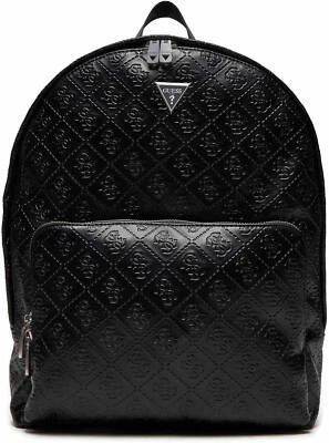 Mochila compacta Guess Milano Debossed para hombre $120, negra, O/S Foto 1 de 4