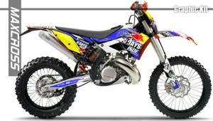 MAXCROSS GRAPHIC KIT FOR EXC XCW SX SXF four stroke and two stroke ENDURO MX NH4 - Picture 1 of 2
