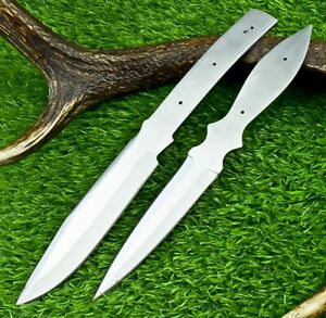 LOT OF 2 PCS HAND FORGED D2 STEEL BLANK BLADE FOR DAGGER KNIFE, HUNTING KNIFE 23
