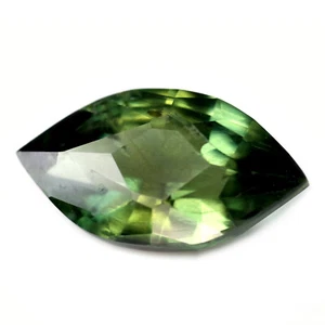 Certified 1.27ct Natural Green Sapphire VS Clarity Madagascar Marquise 9.1x5mm - Picture 1 of 3