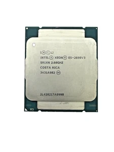 Intel Xeon E5-2690 v3 SR1XN 12-Core CPU Processor, 2.60GHz, 30M Cache, LGA2011 - Picture 1 of 2