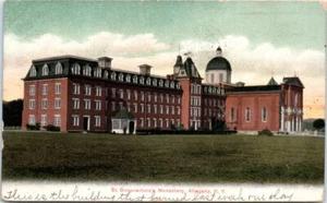 1900s NY Postcard Saint St. Bonaventures Monastery Allegany Olean 1908 Postmark - Picture 1 of 2