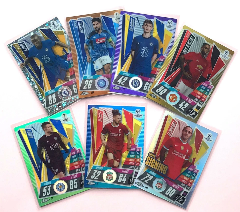Topps Chrome Match Attax Champions League 20/21 Parallel Cards - Choose Card - - Image 1 of 1