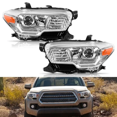 Faros halógenos aptos para Toyota Tacoma 2016-2022 con LED DRL 2 piezas Foto 1 de 4