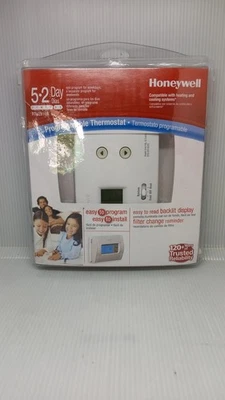 Honeywell Programmable Thermostat 5-2 Day Scheduling RTH2300B Untested  - Image 1 of 4